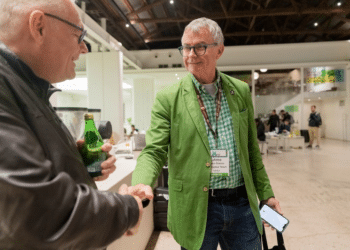 In his mission to grow Espresso Clean into an established brand, Chris regularly attended tradeshows. Images: Cafetto.