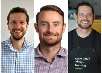 Image left to right: Jared Chapman, Liam O'Brien, and Sam Taylor.