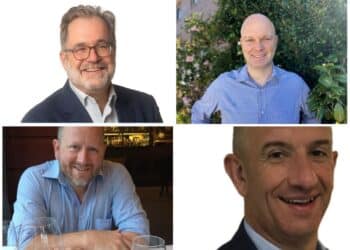 Clockwise: Dominic Enthoven, Stephen Bannister, Luke Terrey, and Angelo Augello