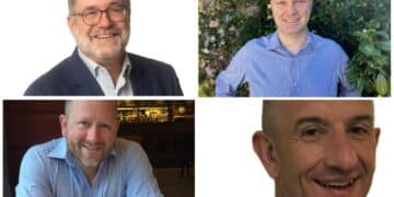 Clockwise: Dominic Enthoven, Stephen Bannister, Luke Terrey, and Angelo Augello