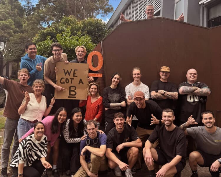 The Single O Sydney team celebrates receiving B Corp status.