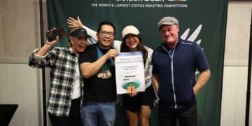 The Bean Cartel team celebrating their runner-up finish.