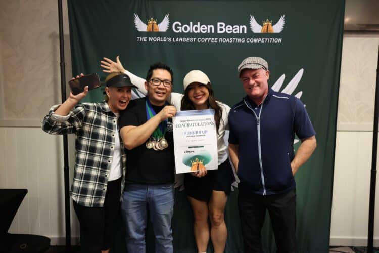 The Bean Cartel team celebrating their runner-up finish.