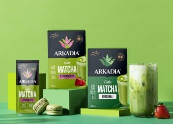 Arkadia has launched its new Matcha Latte syrup range in Coles and Woolworths stores around Australia.