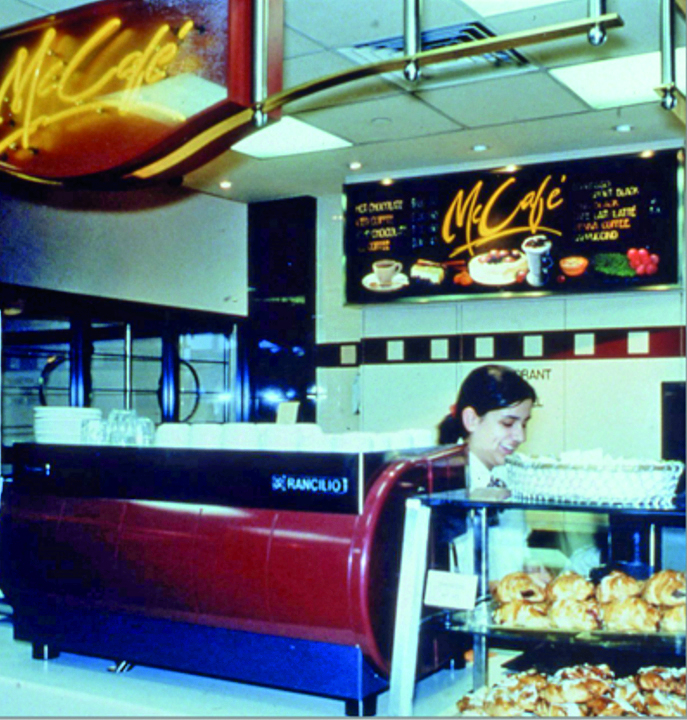 McCafé was conceptualised and launched in Melbourne in 1993 in response to the rising popularity of espresso.