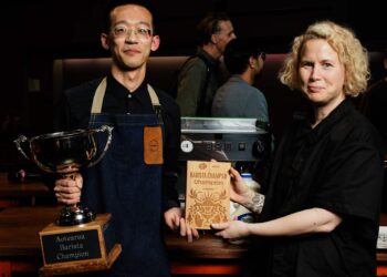 2024 Aotearoa Barista Champion Max Cui.