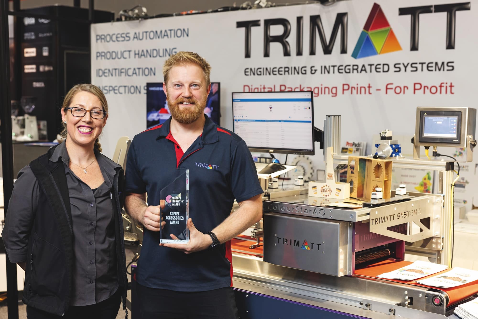 In 2023, Trimatt won the MICE Product Innovation Award for Coffee Accessories with its ColourStar machines.