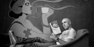 The Melbourne Through the Coffee Cup exhibition will run at Coffee Machine Technologies between 9-30 November.