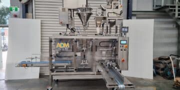 The ADM-DP312 Combo can package both whole and ground coffee.