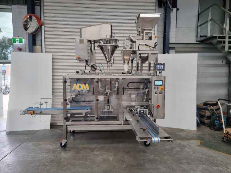 The ADM-DP312 Combo can package both whole and ground coffee.
