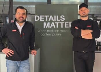 Franke Oceania team members Hamish McKinstry (left) and Dubravko Palinic (right).