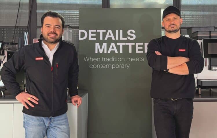 Franke Oceania team members Hamish McKinstry (left) and Dubravko Palinic (right).