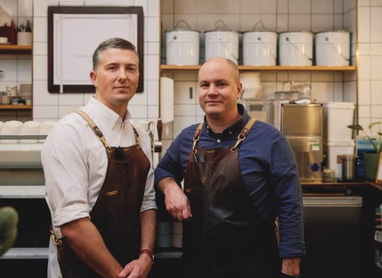 Patricia Coffee Brewers’ Bowen Holden (left) and Pip Heath (right) believe building a team who share their passion has been essential to their success.