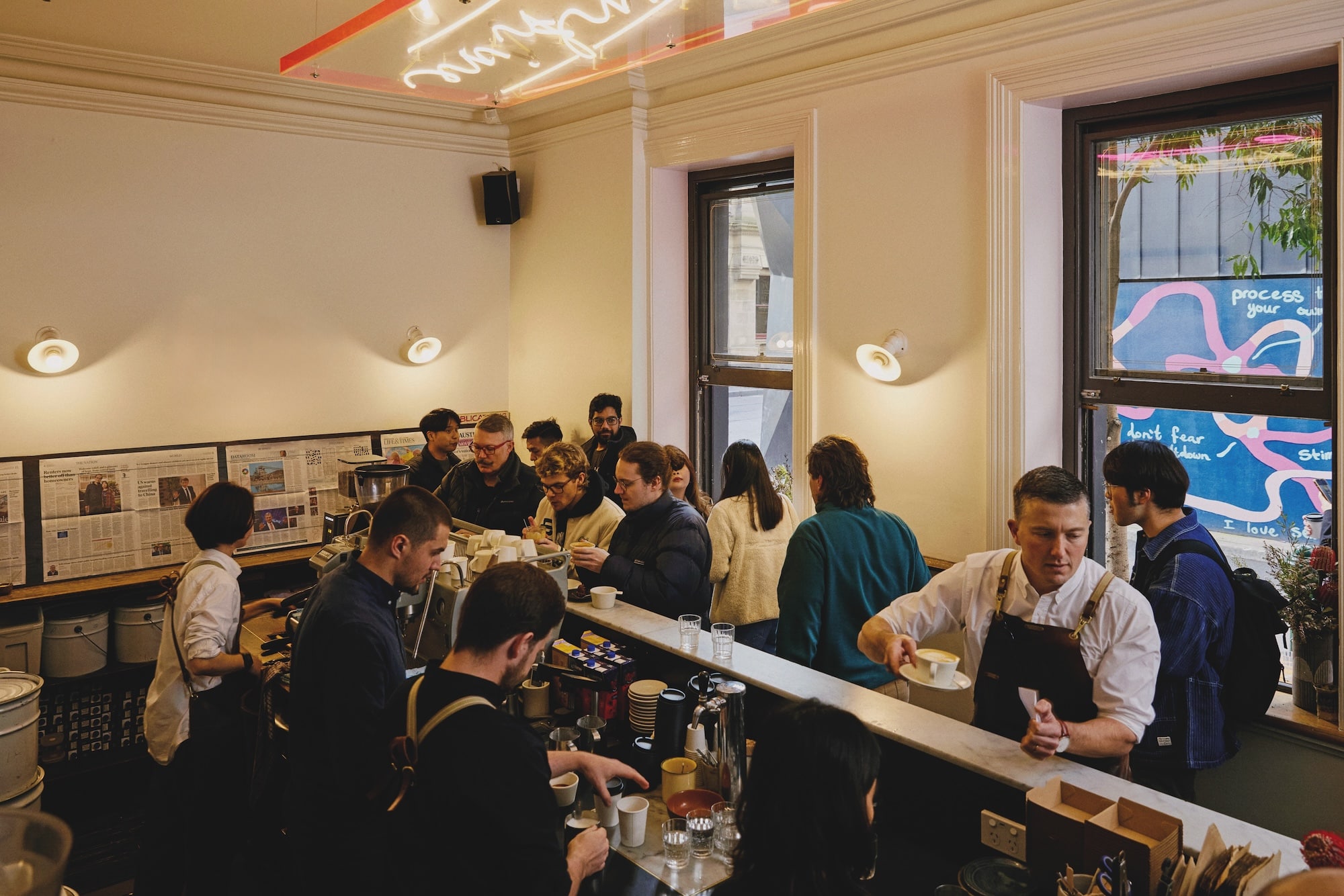 Patricia’s stand-up format was inspired by Italy’s espresso bars.