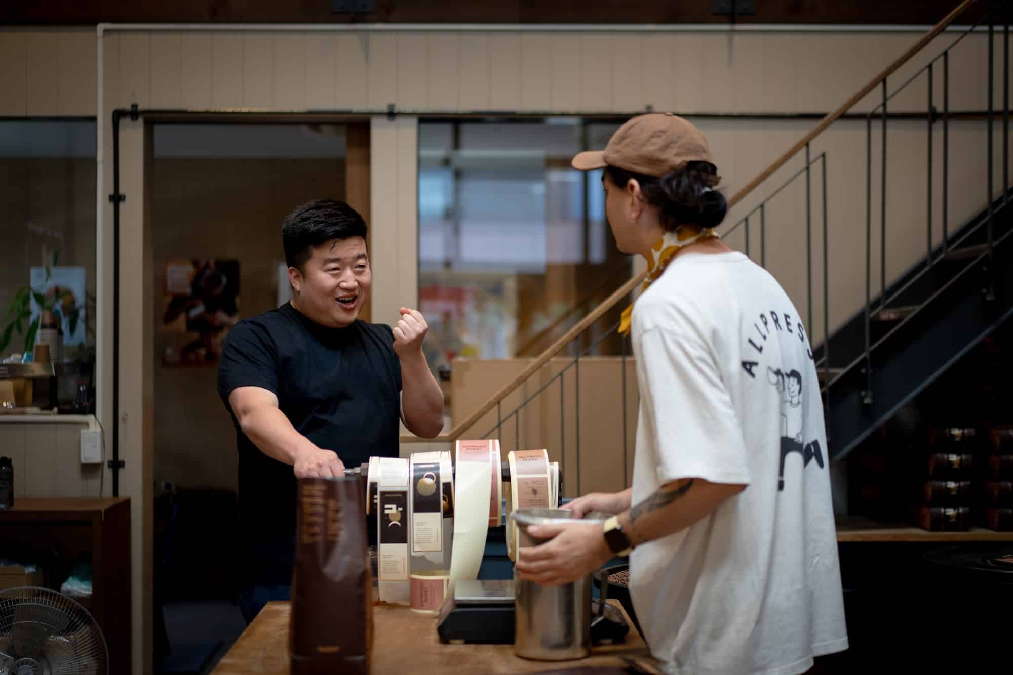 Jason also visited Allpress' roastery in Kiba during the trip.