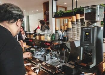 The Markibar Izaga W at Allpress Espresso.