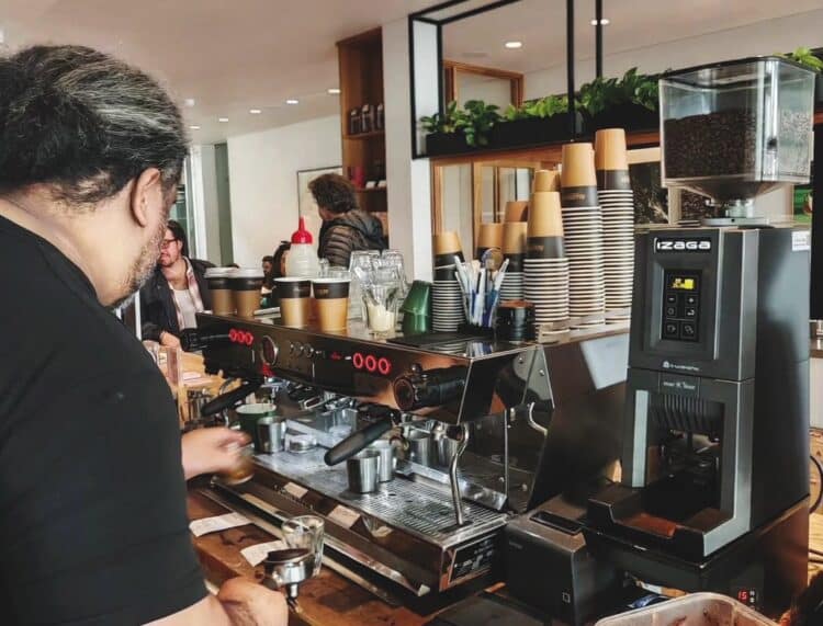 The Markibar Izaga W at Allpress Espresso.