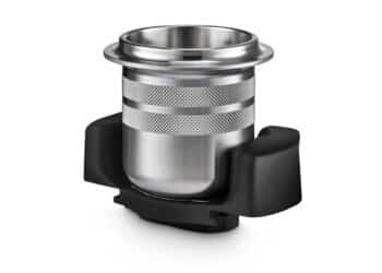 The Magnetic Dosing Cup can be retrofitted to a selection of Mazzer grinders. Image: CWE.