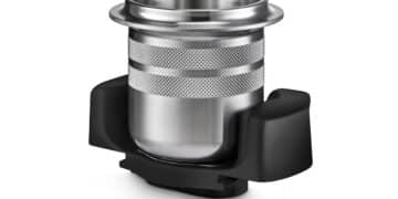 The Magnetic Dosing Cup can be retrofitted to a selection of Mazzer grinders. Image: CWE.