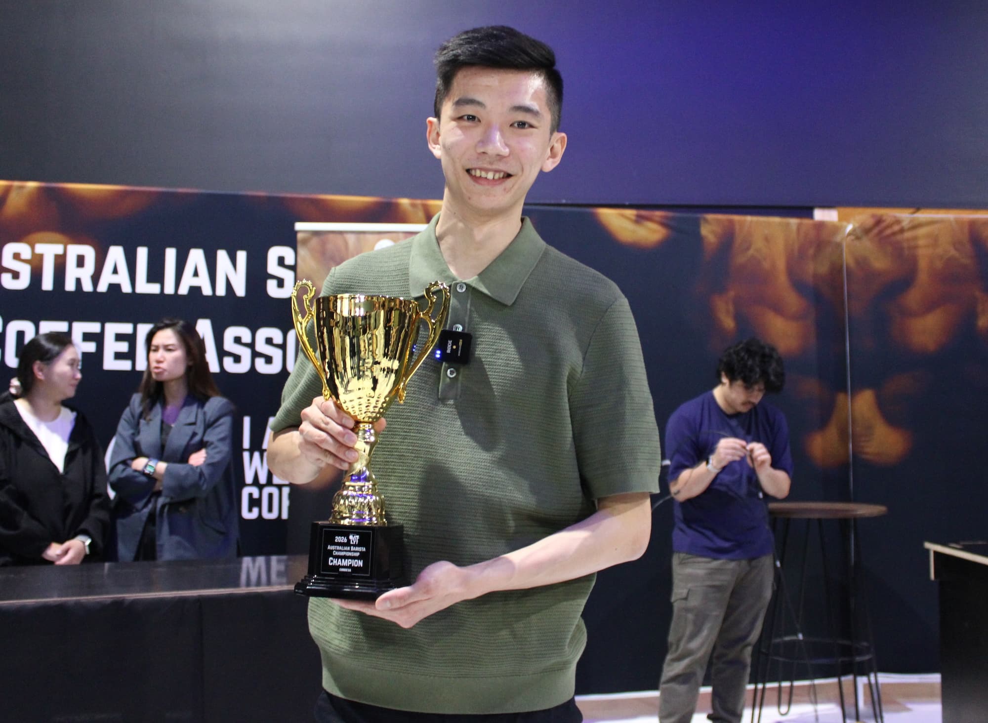 Gabrel Tan of Veneziano Coffee Roasters is the new Australian Barista Champion. 