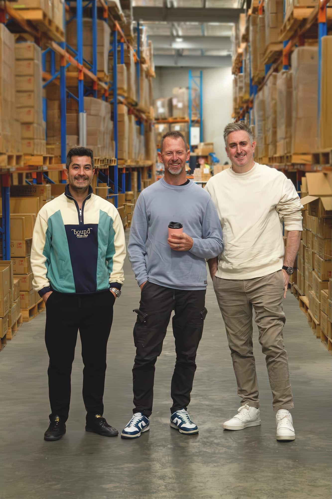 Left to right: Co-Founder Sean Atme, Head of Café Sales Fraser Davies, and Co-Founder Lucas Ciancarelli.