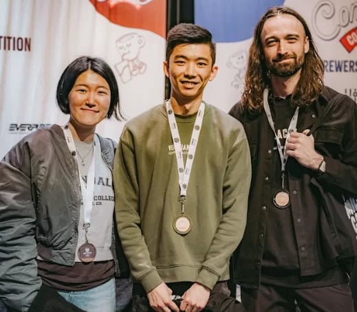 Yeseul Choi, Gabrel Tan, and Thomas Hutchins are all competing in the 2026 Australian Barista Championship.
