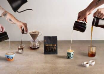 Single O says Sugarplum is suited to all brew methods, hot or cold, and pairs perfectly with any festive drink. Image: Single O.