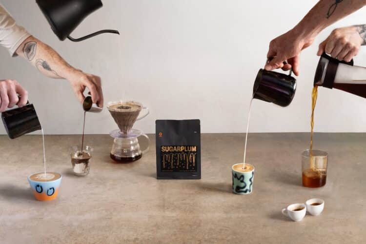 Single O says Sugarplum is suited to all brew methods, hot or cold, and pairs perfectly with any festive drink. Image: Single O.