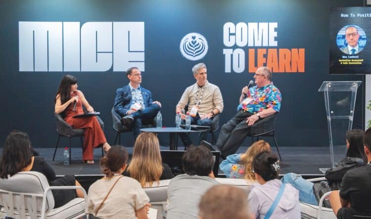 The Café Owners Education Series, moderated by Sarah Baker (left), will be a key fixture at MICE 2026.