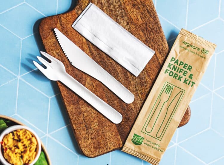 Pakchain’s products include paper cutlery, compostable cups, and recyclable alternatives.