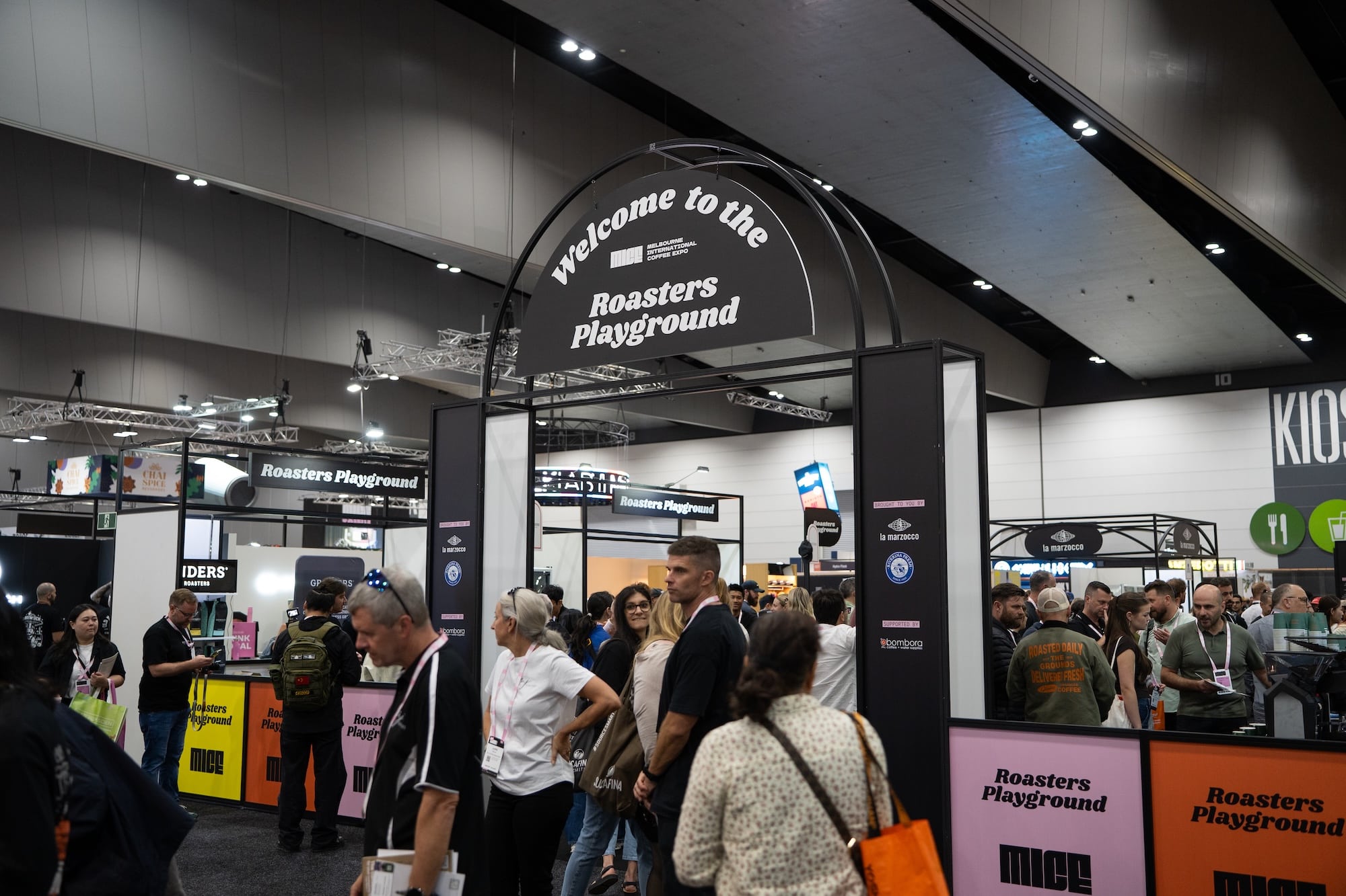 A rotating selection of some of Australia's leading coffee roasters, the Roasters Playground, proved incredibly popular with attendees.