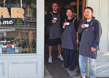 Bear With Me is one of two venues in Hobart operated by husband-and-wife team Viv Xiao and Alicia Liu.