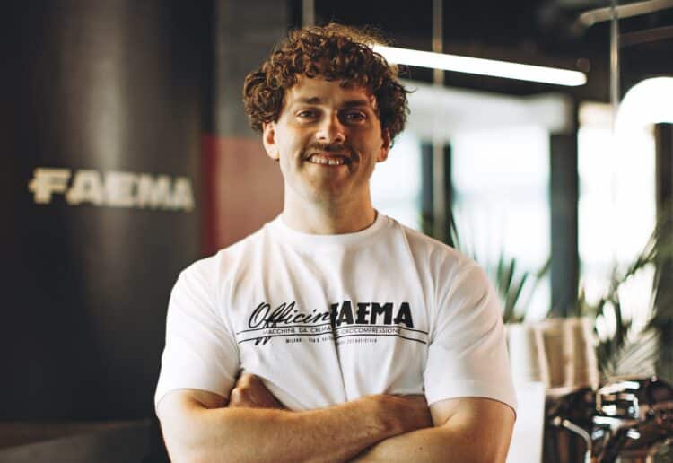Jack Simpson says his partnership with Faema has helped him connect with baristas around the world.
