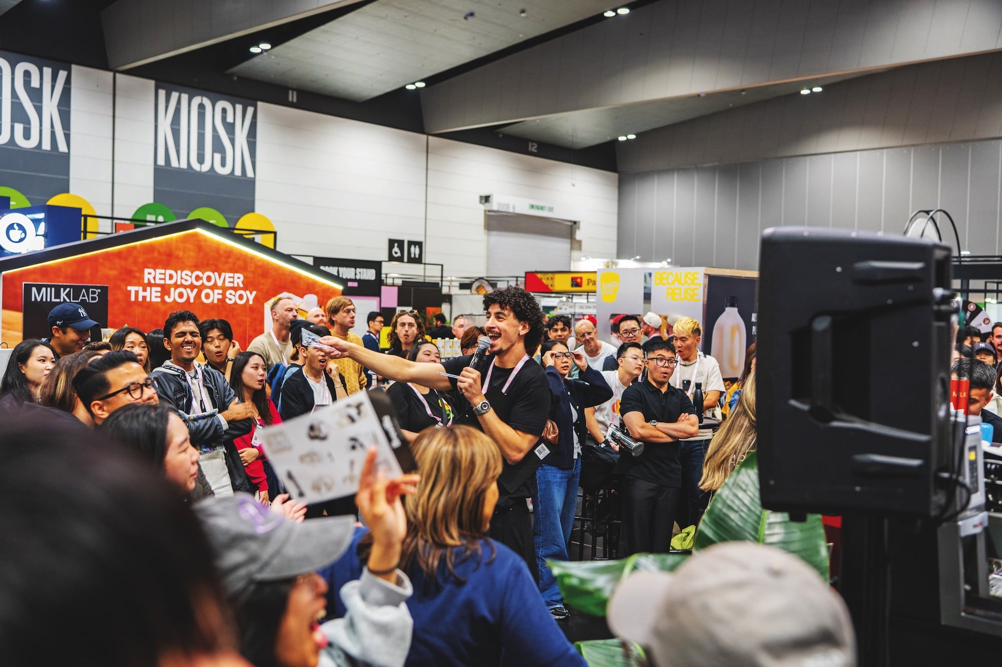 Hany Ezzat created a buzz on the MILKLAB stand, which hosted Roaster Royale and Barista Battle competitions across three days. 